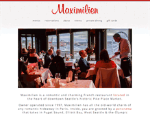 Tablet Screenshot of maximilienrestaurant.com